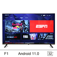TV LED LCD Layar Datar Desain Baru Tanpa Bingkai Harga Terjangkau 32 Inci