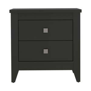 Comodino Moderno a Quattro Gambe Breeze con Due Cassetti per Camera da Letto - Product Image 3