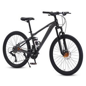Bicicleta de Montaña Todoterreno Ligera y Básica con Doble Amortiguación para Hombres, Mujeres y Jóvenes, Velocidad Variable, Suspensión Trasera y Freno de Disco de Acero - Product Image 2