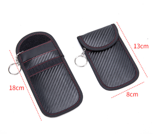 Portable nouveau Carring <span class=keywords><strong>Anti</strong></span> <span class=keywords><strong>RFID</strong></span> Signal bloquant bouclier combiné clé de <span class=keywords><strong>voiture</strong></span> étui en Fiber de carbone <span class=keywords><strong>Anti</strong></span>-piratage étui de sécurité - Product Image 1