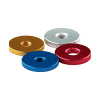 Écrous moletés colorés en alliage d'aluminium anodisé M4-M10, poignées de volant cranté pour imprimantes 3D et appareils photo