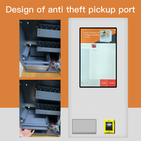 Mini distributeur automatique mural en promotion avec SDK, paiement par carte de crédit/code QR, écran tactile et intégration cloud pour