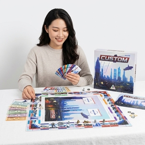 <span class=keywords><strong>Jeu</strong></span> <span class=keywords><strong>de</strong></span> <span class=keywords><strong>société</strong></span> Cyberpunk personnalisé 1200g avec <span class=keywords><strong>plateau</strong></span> néon et cartes d'événements, écologique pour les fêtes et le plaisir en famille - Product Image 2
