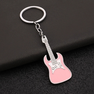 Llavero de guitarra eléctrica colorido al por mayor, llavero de metal con forma de guitarra, colgante de instrumento musical, soporte para llaves, regalo para amantes de la música - Product Image 3