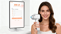 Analyseur capillaire 3D professionnel First Choice DS2 avec IA, analyse de la peau et du cuir chevelu + interface d'analyse capillaire, diagnostic intelligent de précision