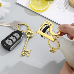 Creative Digital Keychain Bottle Opener Zinc Alloy Beer Opener Pendant Party <b>Gift</b> - Product Image 2