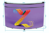 Écran LED portable et pliable P1.5 P2.5 pour DJ avec flight case pour scène de club, discothèque, location 3D
