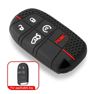 Силиконовый чехол для автомобильных ключей, защита для Jeep Grand Cherokee, компас, зарядное устройство Chrysler 200 300 300C - Product Image 1