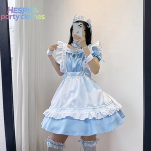 HESPER Miracle Nuannuan World Travels Red Wine Cute Maid Outfit Lolita Cosplay Hand Game with Dress Sets - Product Image 3