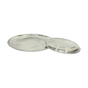 Fábrica al por mayor nuevo estilo redondo platos profundos utensilios de cocina Nuevo estilo utensilios de cocina de acero inoxidable plato clásico 26 cm de Bangladesh - Product Image 1
