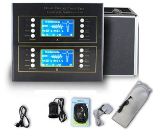 Máquina de Desintoxicación Iónica para Pies Sanhe <span class=keywords><strong>D</strong></span>-002A, Doble Ionizador, para Dos Usuarios, 110V/220V, Corriente de 0.5-2.5A, 30 Minutos de Uso, Certificación CE - Product Image 3
