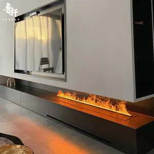 Lareira home atomização decorativa elétrica construída em vapor led 3d chama elétrica água vapor lareira inserir