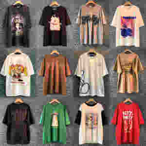 T-shirt pour femmes à col rond en coton mélangé de couleurs, style oversize, pour jeunes européens et américains, fabriqué par un fabricant - Product Image 3