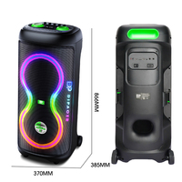 Altavoz Inalámbrico Portátil DP-1025 Original con Iluminación LED RGB y Supergraves para Fiestas y Karaoke