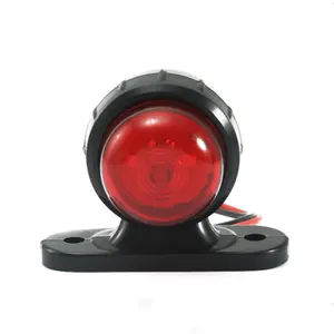 12-24v kleine doppelseitige led-blinkerleuchten rot bernstein lkw-seitenleuchten