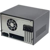 Boîtier MATX- NAS 8 baies noir Mini-ITX Form Châssis de serveur de stockage d'ordinateur SFF8643 Sas Backplane Support remplaçable à chaud FLEX PSU