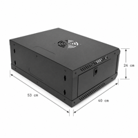 Fabricant chinois OEM, rack de serveur en acier SPCC de haute qualité, personnalisable, 19 pouces, 4U, 530x400x240mm, pour centre de données, armoire réseau