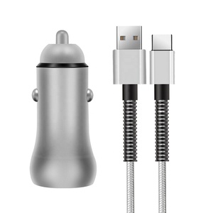 热卖产品<span class=keywords><strong>C</strong></span>型汽车充电器迷你38w金属双<span class=keywords><strong>USB</strong></span>汽车充电器电源合金汽车适配器 - Product Image 3