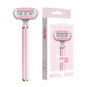 Personnalisation disponible 5 lames de <span class=keywords><strong>rasoir</strong></span> <span class=keywords><strong>pour</strong></span> femmes Meilleure vente de <span class=keywords><strong>rasoir</strong></span> <span class=keywords><strong>pour</strong></span> femmes manche coloré disponible <span class=keywords><strong>pour</strong></span> <span class=keywords><strong>le</strong></span> rasage des femmes - Product Image 1
