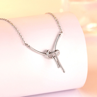 Collier chaîne de clavicule en argent pur pour femmes, édition han, joker, S925, article irrégulier