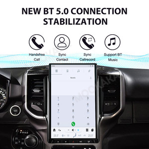 MOOKAKA-Reproductor de DVD para coche, pantalla vertical de 14,4 pulgadas, 4G, red, GPS, Navi, con Apple, Carplay, para Dodge Ram 2019 +, radio automática, pantalla <span class=keywords><strong>LCD</strong></span> - Product Image 5