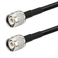 Câble coaxial RG58 en cuivre à faible perte, connecteur TNC mâle vers TNC mâle, 50 ohms, jumper 1m 5m pour radio CB, antenne GPS, radios Wi-Fi