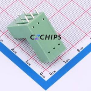 KF2EDGRT-3.5-2*3P Plug-in Terminal Block Bent Lead Through Hole,P=3.5mm Board-to-Board / Socket - Closed 2x3P 3.5mm Green - Product Image 2