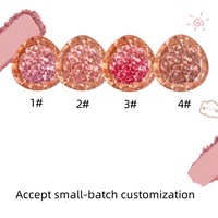 Palette de fard à joues naturel pour le visage personnalisé en gros Palette de contour de fard à joues mat Maquillage de joues 4 couleurs Rose Blush
