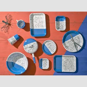 <span class=keywords><strong>2022</strong></span>การออกแบบใหม่ส่วนบุคคล OEM ครึ่งสีจุดด่างดำเหล็กคาร์บอนโลหะผสมเคลือบชามสลัด - Product Image 3