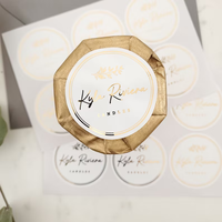 Étiquettes pour outils de maquillage, logo personnalisé, adhésif puissant, autocollants de beauté