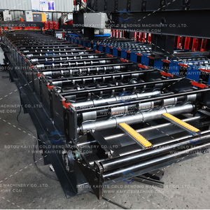 Vollautomatische IBR-Dachplatten-Formmaschine, Trapezförmige Dachziegel-Herstellungsanlage, Metall-Dachrollformsystem - Product Image 4
