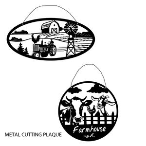 Adorno Metálico Colgante con Temática de Barbacoa y Parrilla, Divertido Adorno de Hierro, Letrero Metálico Redondo de Tamaño Pequeño - Product Image 4