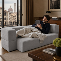 Canapé-lit d'angle escamotable de style européen, design exclusif, matelas compressé, vente chaude, mobilier pratique