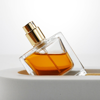 Flacon de parfum en gros pour fabricants – Bouteilles en verre rectangulaires de 50 ml et 100 ml avec pulvérisateur et capuchon