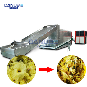 Large Mesh Belt Drying Machine Herb Drying Machine Sunset Muskmallow Dryer Sunset Muskmallow Cleaning and Dryer Processing Line - Product Image 1