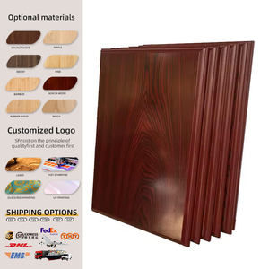 <span class=keywords><strong>Plaque</strong></span> de trophée vierge en bois naturel non fini, personnalisable, <span class=keywords><strong>pour</strong></span> sublimation et gravure laser, idéale comme souvenir d'entreprise - Product Image 1