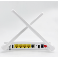 Modem non Band F680 V6.0, kualitas tinggi 4GE + 1pot + 2.4G + 5G WIFI Router dengan catu daya 12V Gpon Epon ONU untuk FTTH dengan 2usb