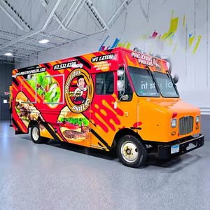 Vinilo autoadhesivo de PVC personalizado de fábrica, envoltura de cuerpo de furgoneta, publicidad gráfica, pegatina de envoltura de vinilo personalizada <span class=keywords><strong>para</strong></span> camión de comida - Product Image 5
