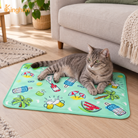 Tapis rafraîchissants pour animaux de compagnie personnalisables Kinghon Factory Direct, tapis en gel de glace doux pour l'été, forme rectangulaire, utilisation en intérieur pour chats et chiens
