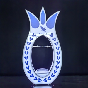 LiqVis LED 灯饰酒瓶展示架龙舌兰酒架定制徽标个性化菠萝 LED 支架适合酒吧俱乐部酒廊派对 - Product Image 2