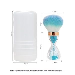 แปรงทาเล็บเอวเล็กทรงนาฬิกาทรายเครื่องมือแต่งหน้าเพื่อความงามพร้อมผมสังเคราะห์สำหรับการทาบลัชออน - Product Image 4
