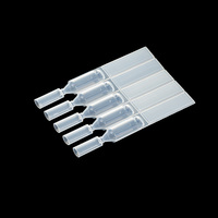 Conteneur jetable transparent bouteille cosmétique de 1.5ml gouttes pour les yeux produits de beauté personnalisés bouteille de solution saline pour les yeux bouteille en plastique souple
