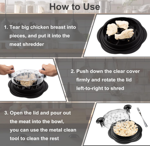 Herramienta Profesional para Desmenuzar Pollo, Desmenuzadora Manual <span class=keywords><strong>de</strong></span> <span class=keywords><strong>Carne</strong></span> Grande para Pechuga <span class=keywords><strong>de</strong></span> Pollo y Cocina - Product Image 3
