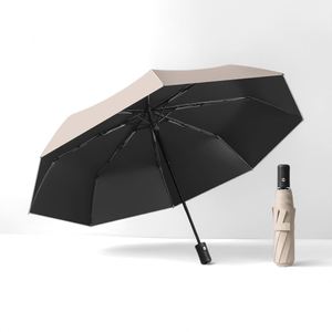 Parapluie pliant automatique à trois volets pour hommes et femmes, protection UV, vente en gros, logo/couleur personnalisés - Product Image 3