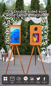 Photomaton rétro en bois à écran tactile pour mariage et fête, compatible avec iPad et appareil <span class=keywords><strong>photo</strong></span> reflex numérique - Product Image 4