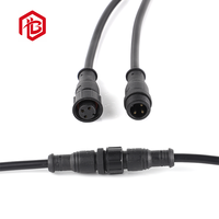 Connecteur étanche M12 8 broches avec presse-étoupe en nylon à contact en cuivre IP68 pour système d'énergie solaire et éclairage LED