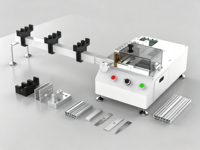 Machine de découpe et de finition de persiennes en aluminium de 25 mm, découpe en une seule étape des lames et des rails de stores avec coins arrondis