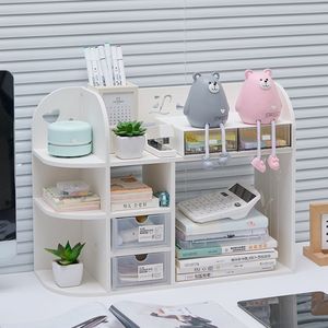 Cosmetic Storage Box With <b>Drawers</b> And Partitions 40Cm Desktop Organizer For <b>Makeup</b> Skincare Products Bathroom Shelf - Product Image 3