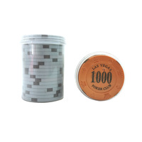 Jetons de poker en plastique personnalisés imprimés UV avec logos personnalisables pour le Texas Hold'em et les jeux de société