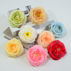 Roses artificielles Dongchen Crafts, fleurs en soie de 10 cm, décoration de mariage, décoration de la maison - Product Image 1